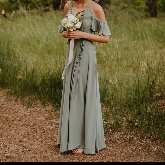 Lulus Easy Listening Dress in Sage Green - Picture 4 of 4
